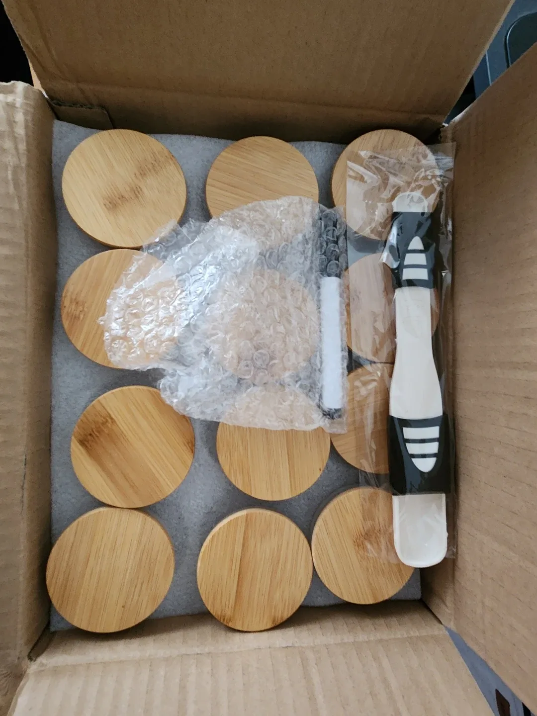 12-Pack/24-Pack Glass Jars with Bamboo Lids, 6oz NEW image indicator(2)