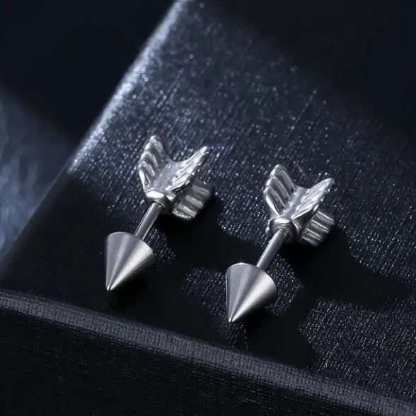 Arrow Style Sterling Silver Earrings