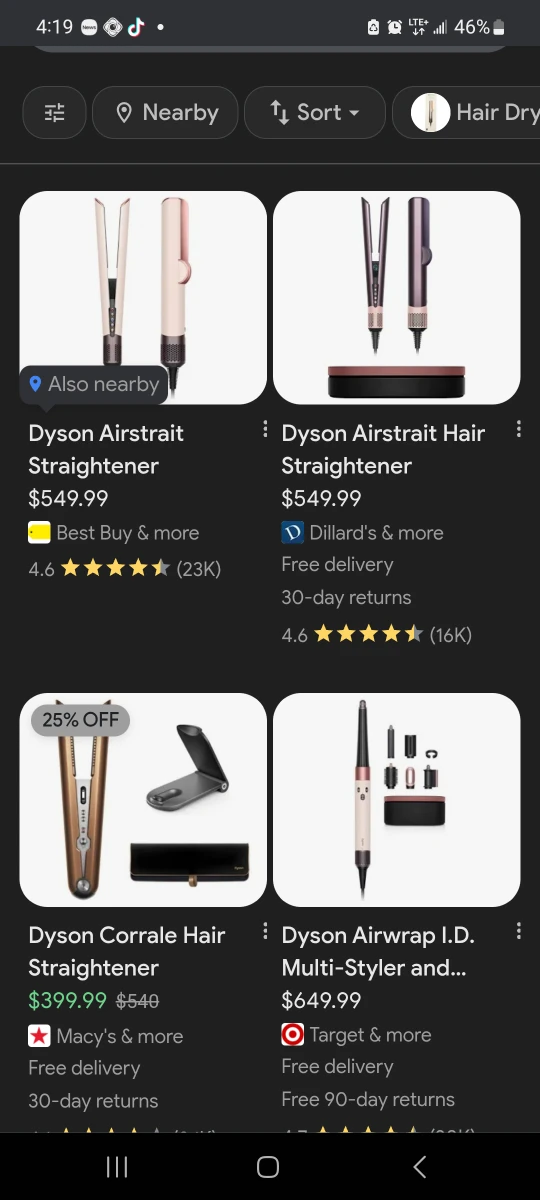 Dyson Airstrait Hair Straightener