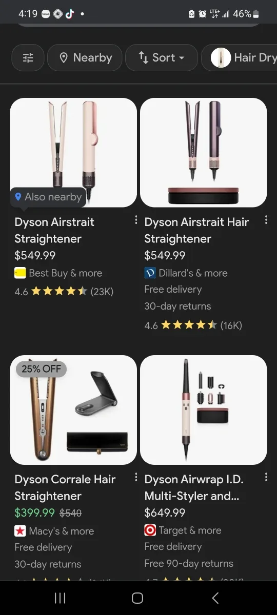 Dyson Airstrait Hair Straightener