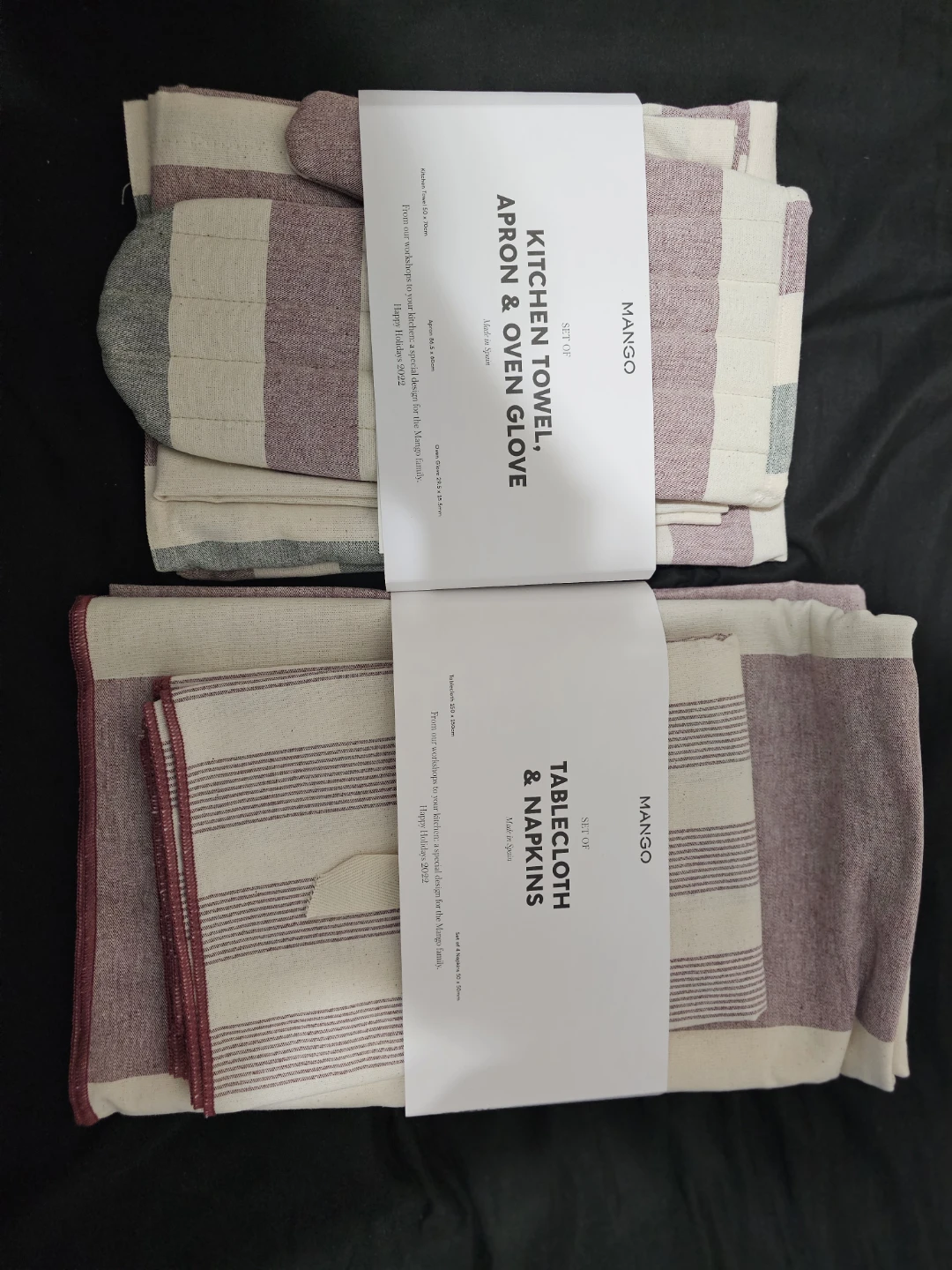 Mango Kitchen Towel, Apron & Oven Glove Set + Ceramic Pots - photo 3