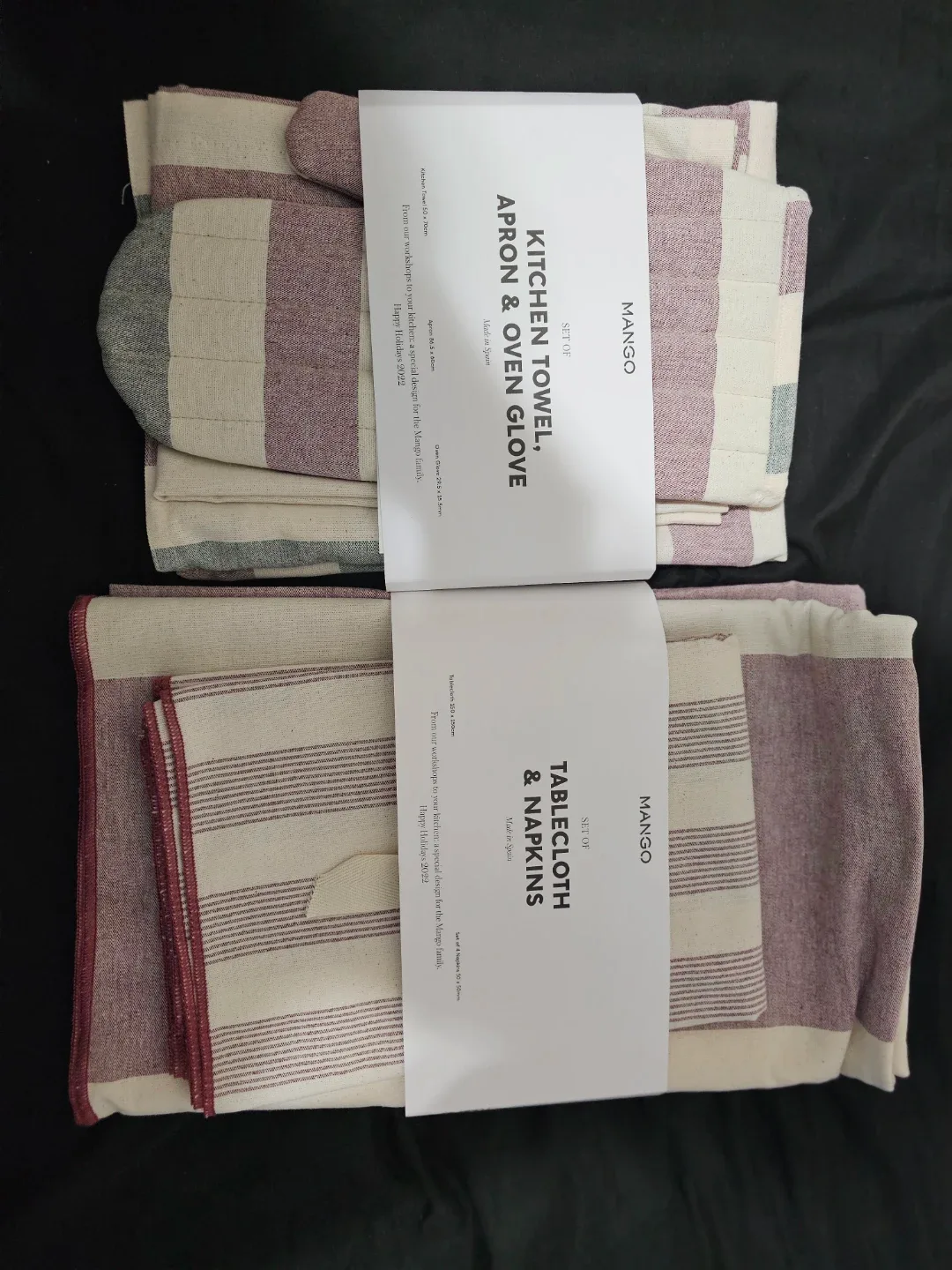 Mango Kitchen Towel, Apron & Oven Glove Set + Ceramic Pots image indicator(3)