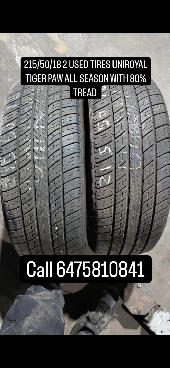 Uniroyal Tiger Paw All Season Tires 215/50/18 thumbnail