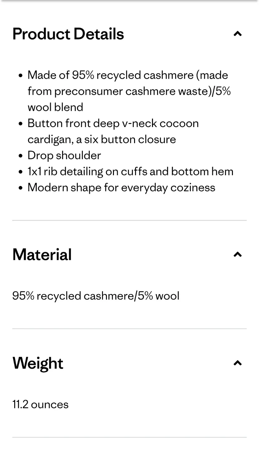 Patagonia Recycled Cashmere Cardigan - Size S image indicator(7)