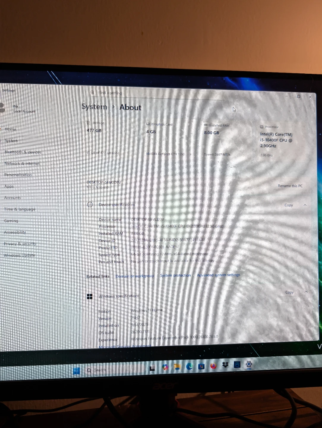 Acer Nitro N50-610 Gaming PC (negotiable) - photo 5