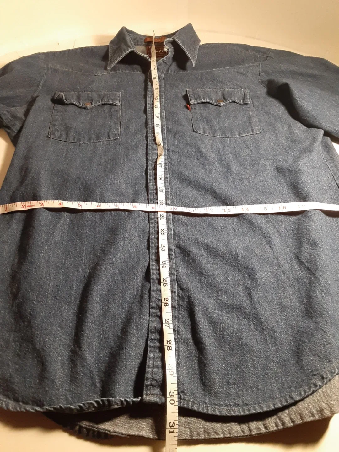 Levi's Authentic - Denim Long Sleeve Western Shirt | S: LG image indicator(7)