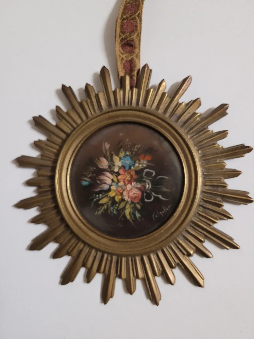 Hand painted miniature framed art work image indicator(4)