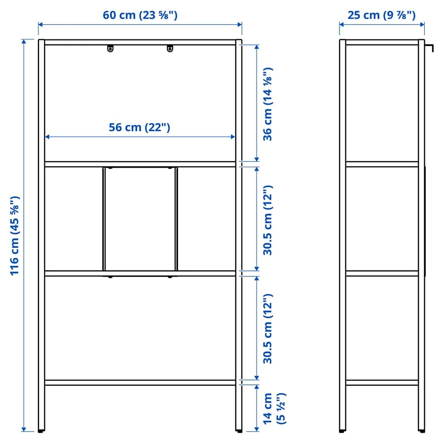 (Used) IKEA Baggebo White Shelf Unit - photo 2
