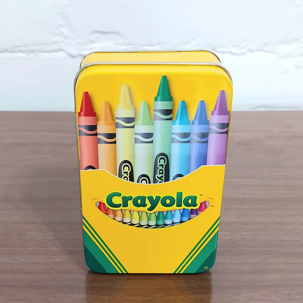 trade or $1! 🛍 Crayola crayons in metal tin