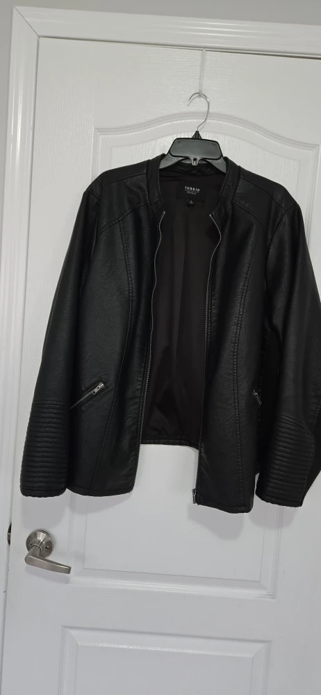 Torrid Black Faux Leather Moto Jacket