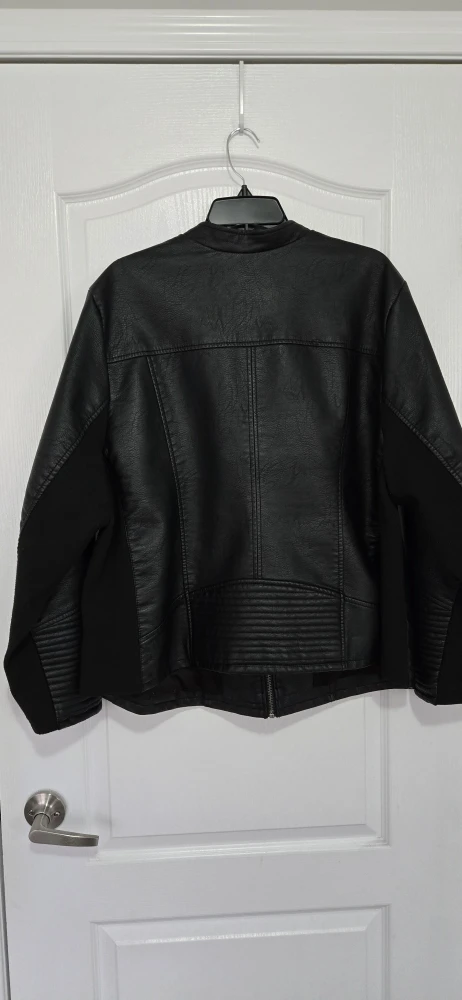 Torrid Black Faux Leather Moto Jacket - photo 5