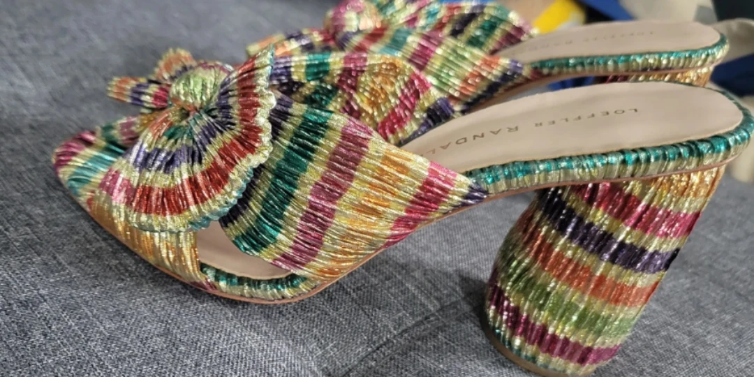 Loeffler Randall Heels, Size 7, Colorful - photo 5