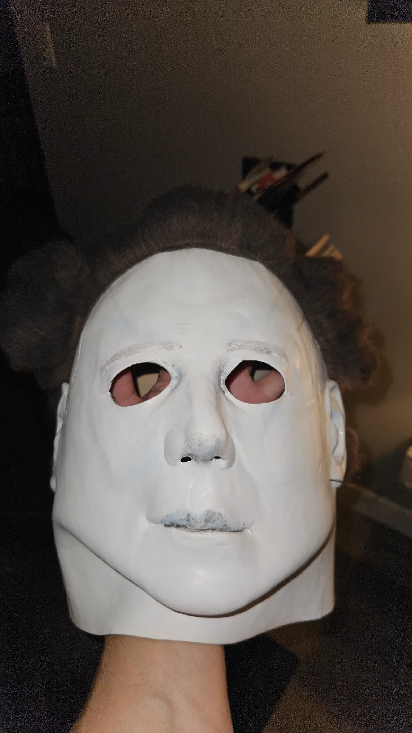Pirate Hat with Attached Hair & Michael Myers Mask