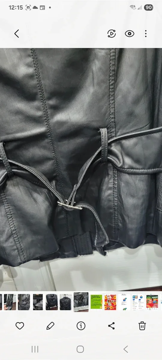 Danier Black Leather Jacket - Size small image indicator(6)