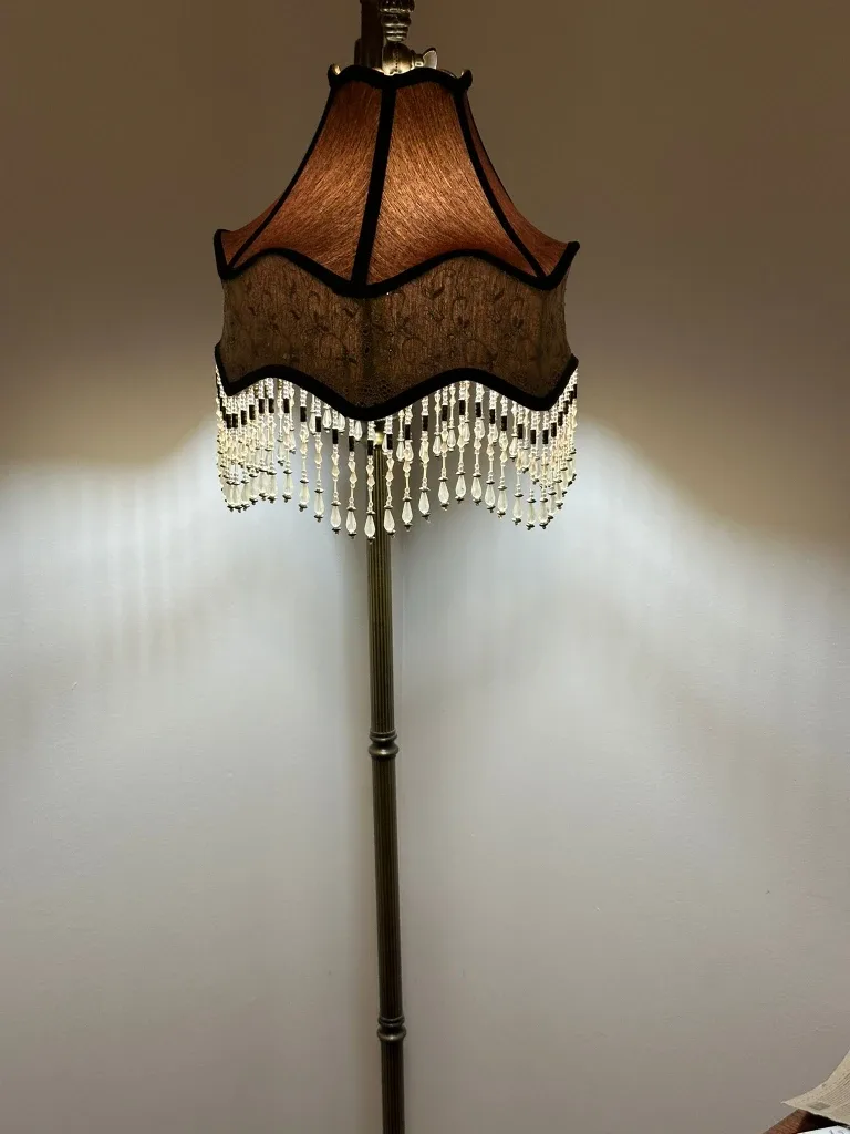 Stunning Vintage Style Beaded Floor Lamp image indicator(2)