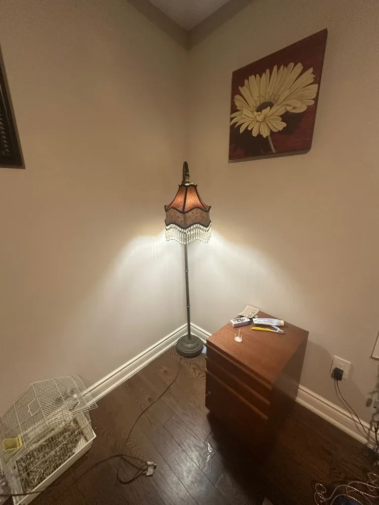 Stunning Vintage Style Beaded Floor Lamp image indicator(3)