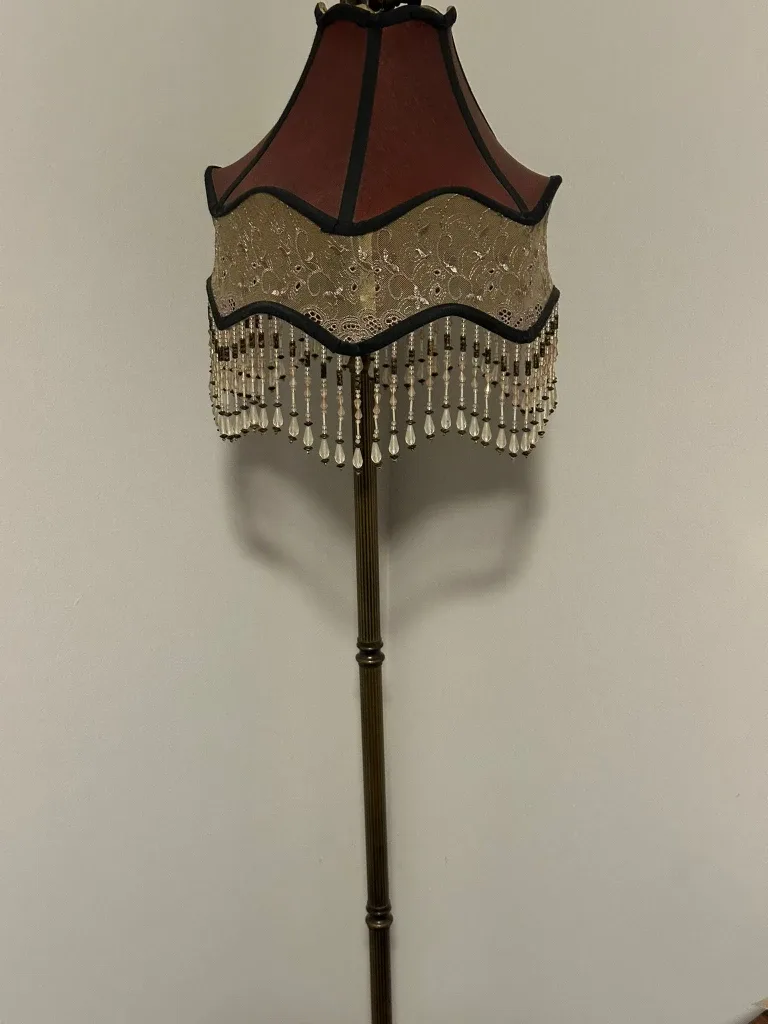 Stunning Vintage Style Beaded Floor Lamp image indicator(4)