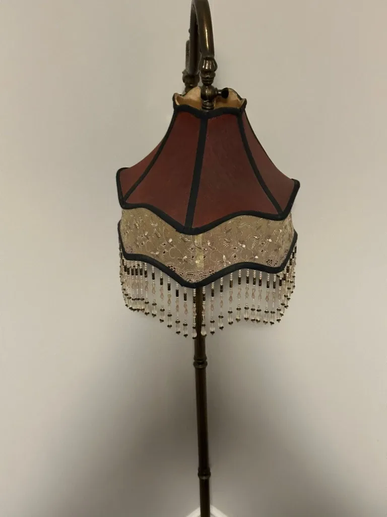 Stunning Vintage Style Beaded Floor Lamp image indicator(5)