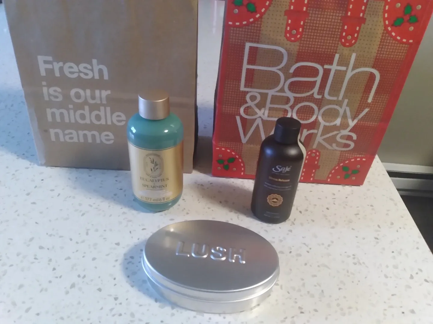 Sage, lush and bath and body works