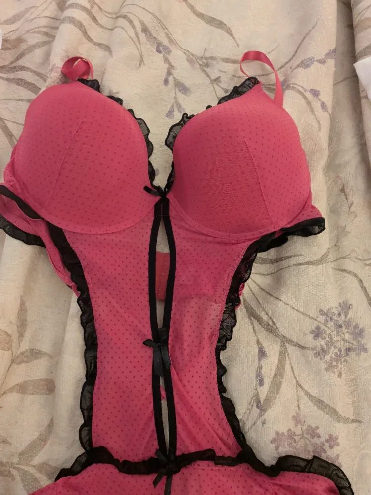 Pink Polka Dot Bodysuit - Size 3X image indicator(2)