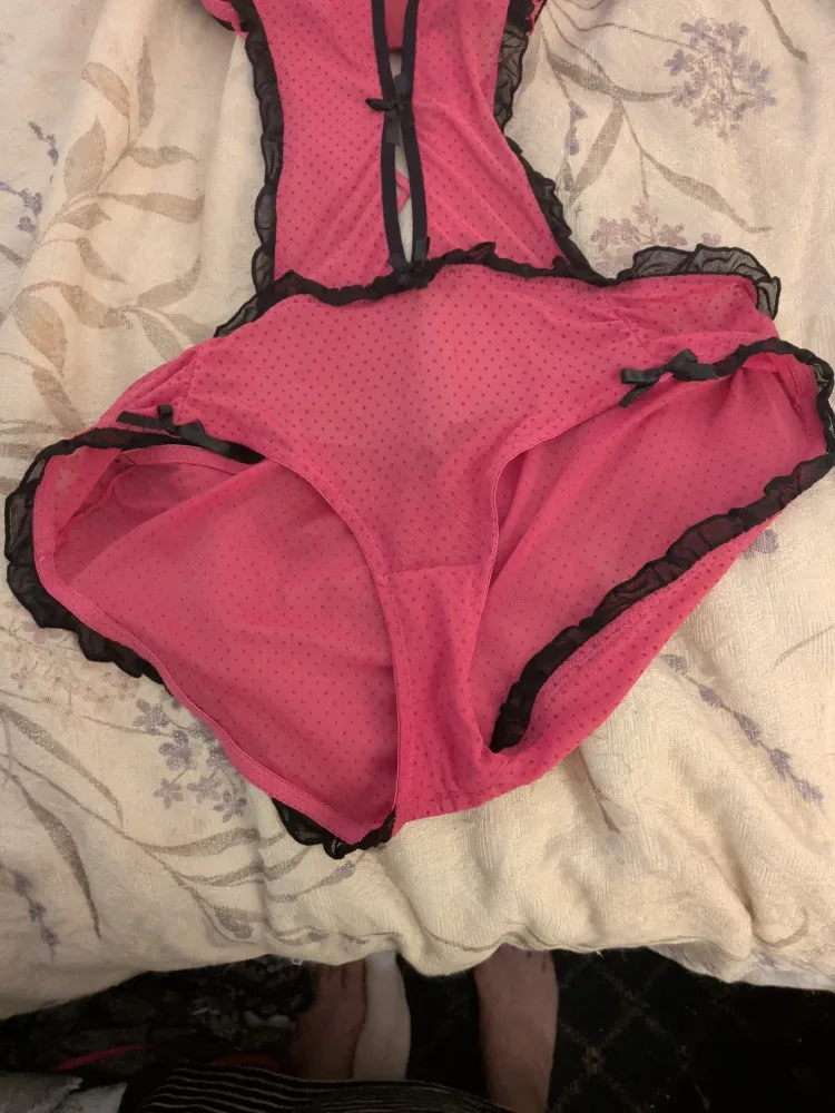 Pink Polka Dot Bodysuit - Size 3X image indicator(3)