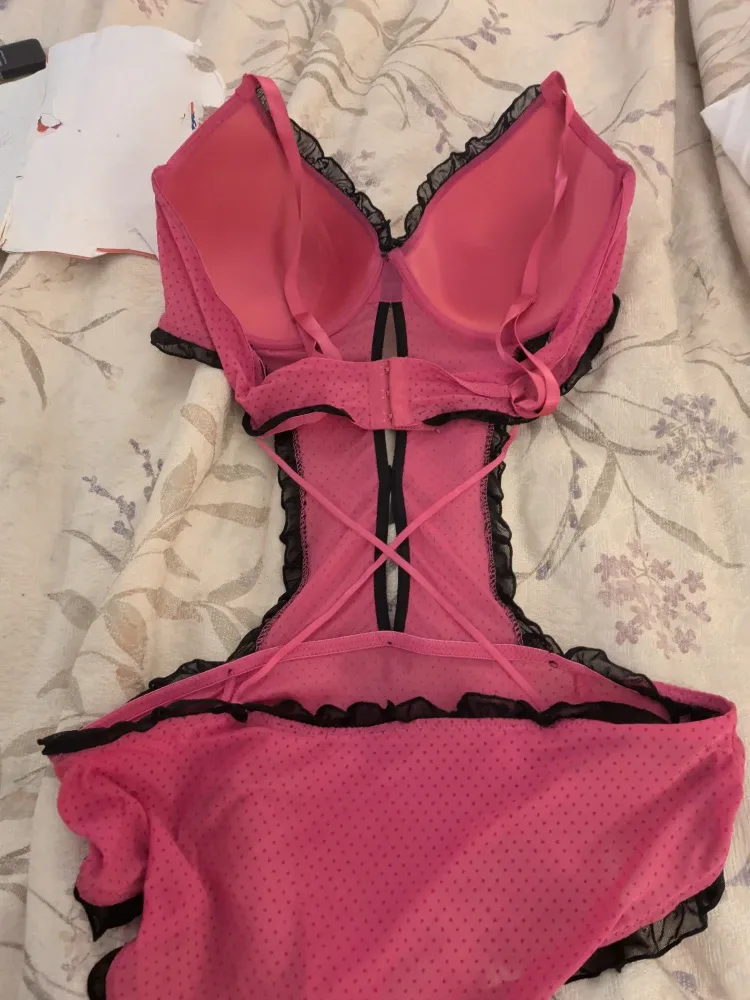 Pink Polka Dot Bodysuit - Size 3X image indicator(6)