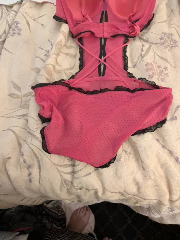 Pink Polka Dot Bodysuit - Size 3X image indicator(7)