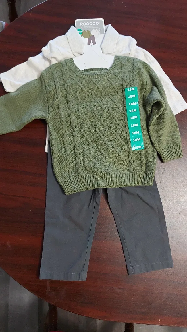 Rococo 18M Outfit Set - Sweater, Bodysuit, Pants image indicator(2)