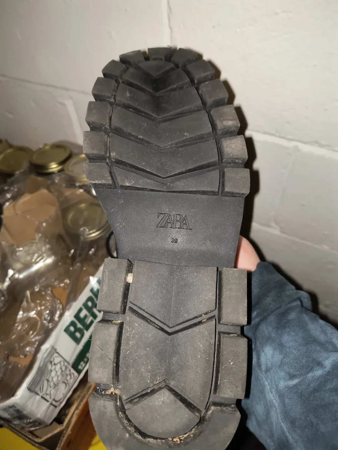 Zara Black Lace-Up Boots - Size 39 image indicator(2)