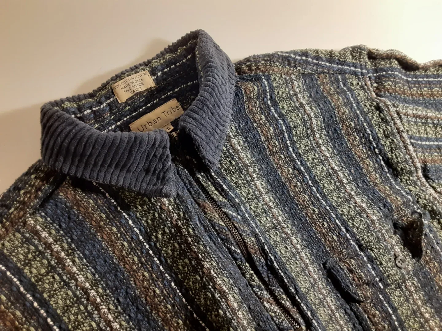 Urban Tribe - Striped Pattern Long Sleeve Shirt | S: LG