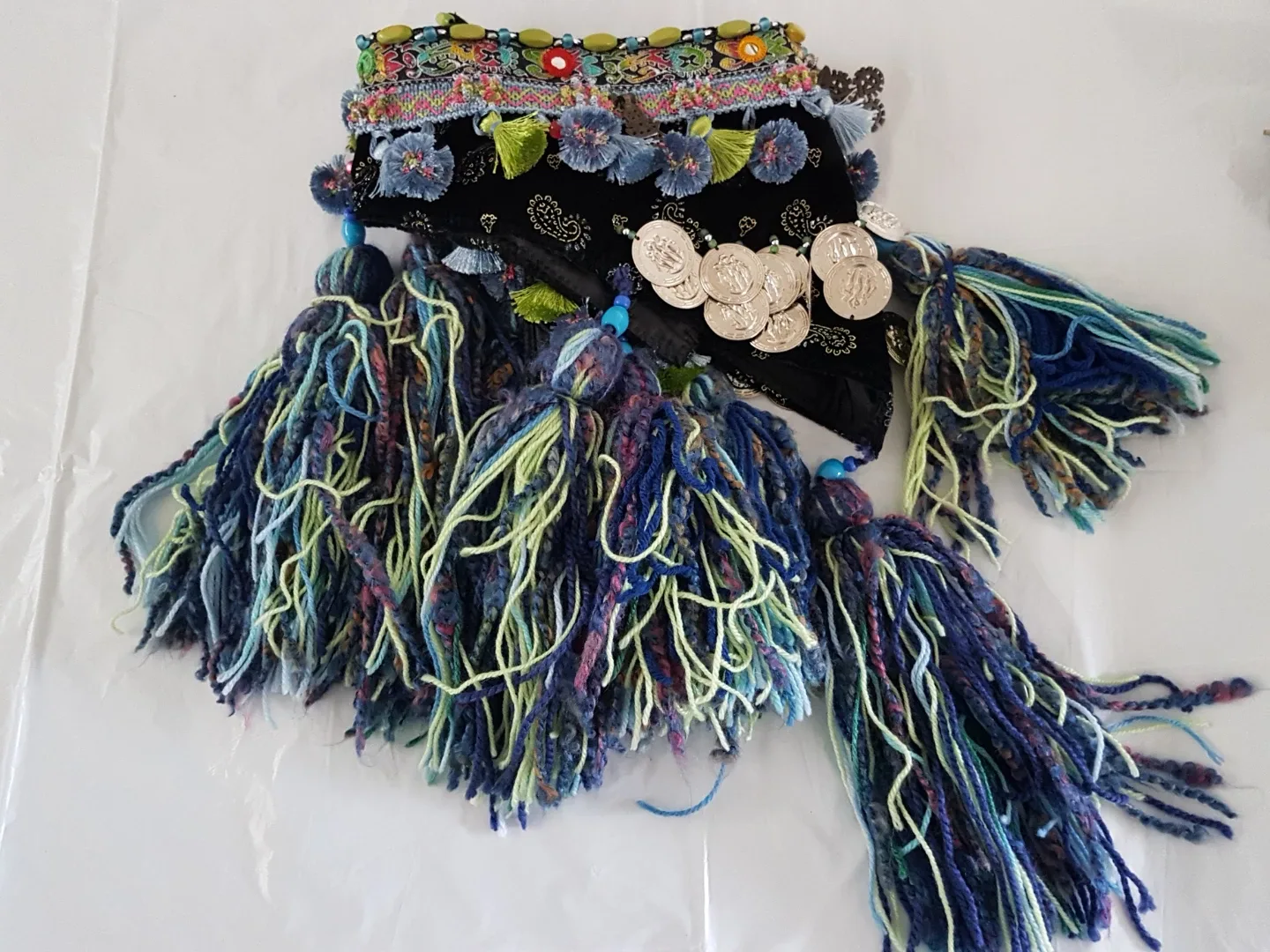 Anemone Designs Handcrafted Belt Tribal Belly Fancing Outfit image indicator(4)