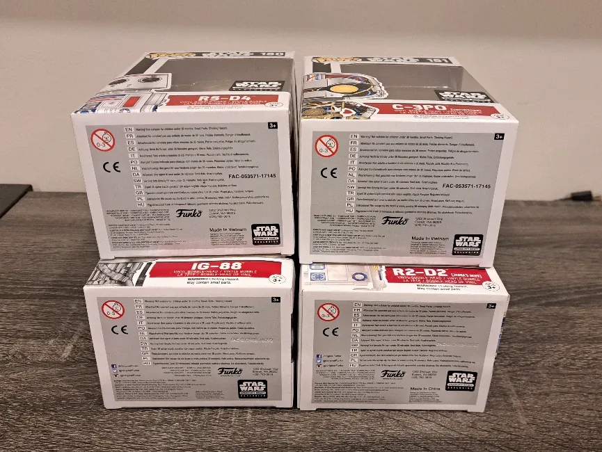 🌟 Star Wars 🤺 Smuggler's Bounty Exclusive R5D2 C3PO R2D2 IG88 image indicator(6)