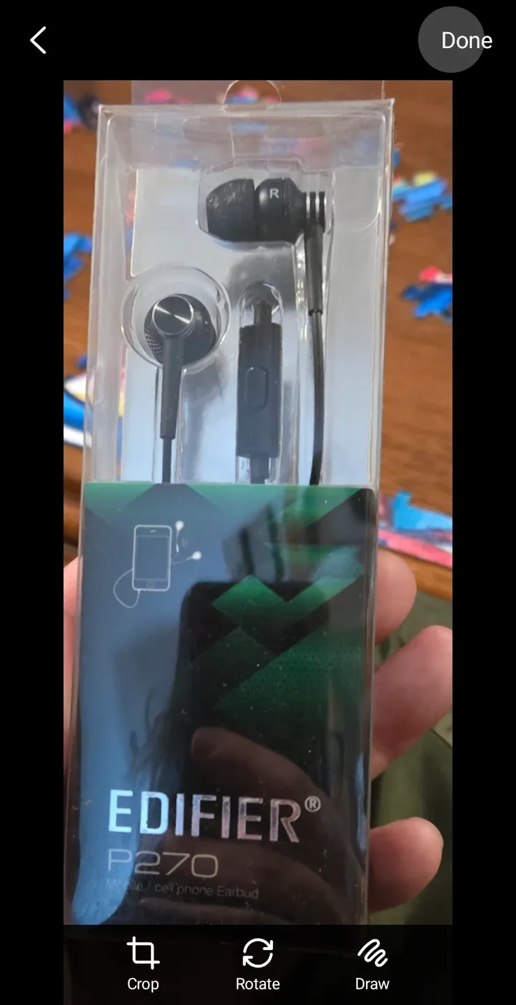 Edifier P270 Mobile/Cell Phone Earbud - Black thumbnail