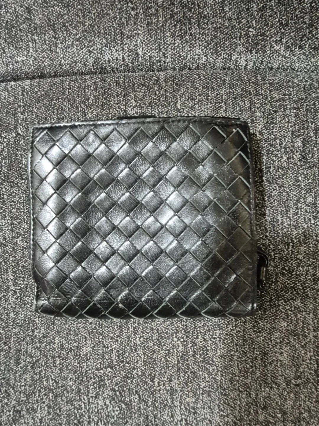 Bottega Veneta Black Leather Wallet 🥕 thumbnail