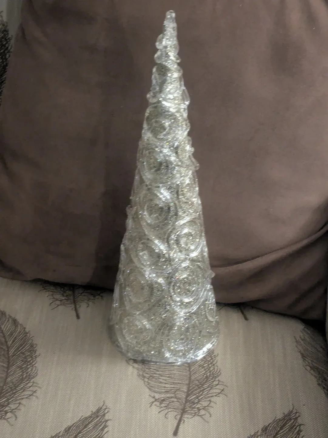 Silver Decorative Cone Tree