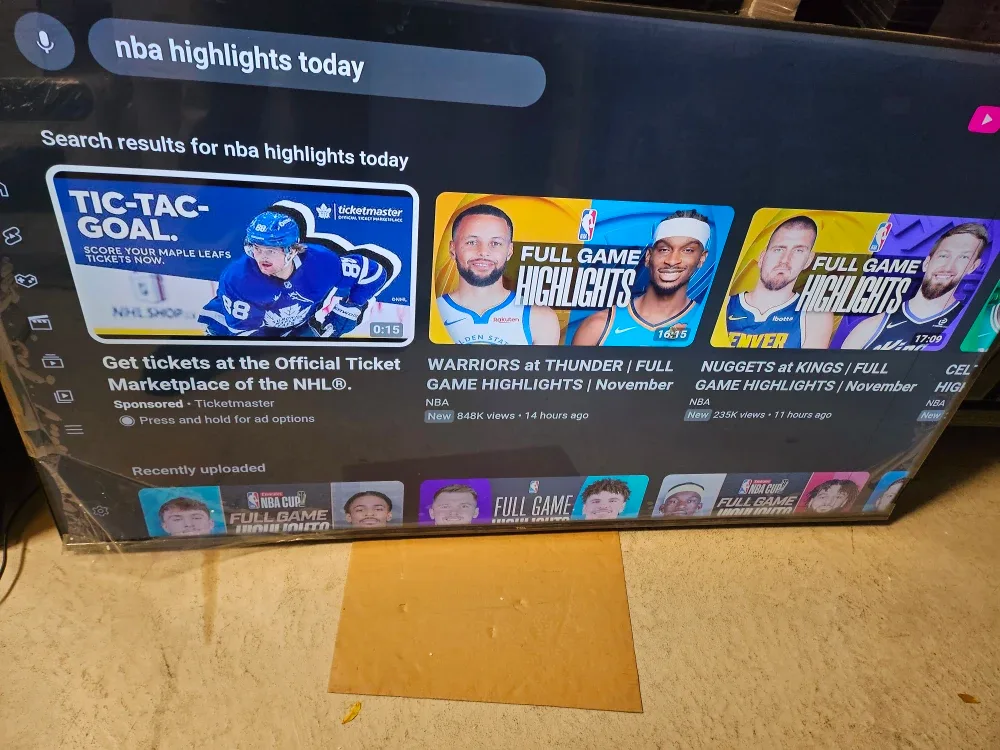 NOT NEGOTIABLE! 2025 TCL 55" 4K HDR QLED Smart Google TV $210