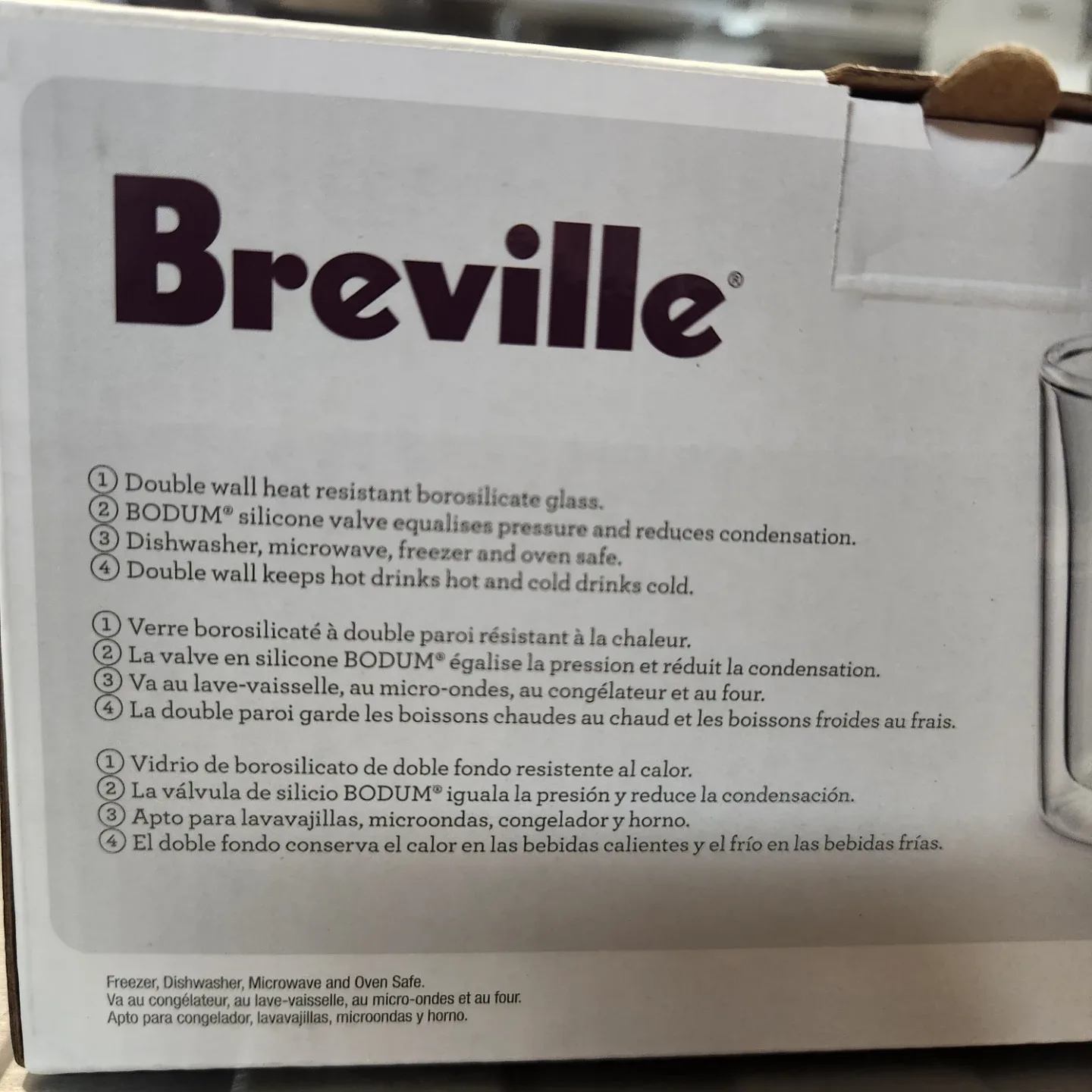 Breville Latte Duo Glasses - New in Box! image indicator(4)