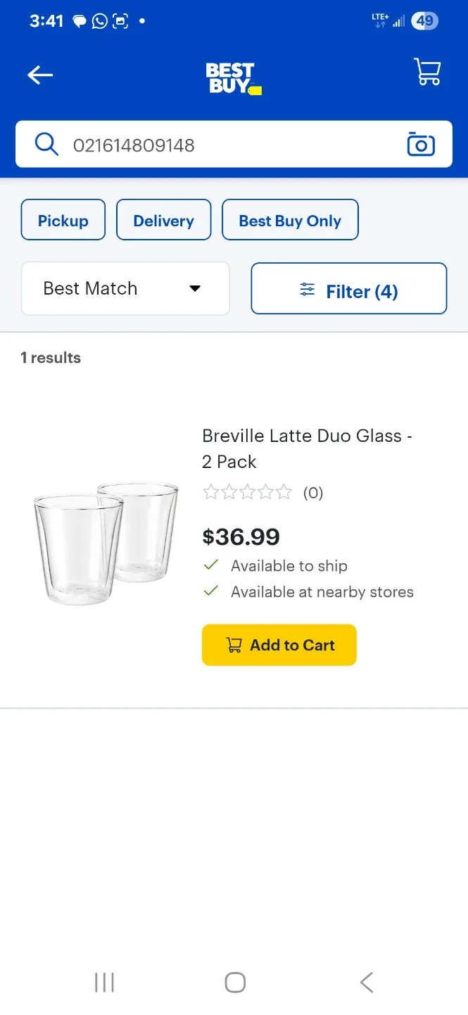 Breville Latte Duo Glasses - New in Box! image indicator(6)