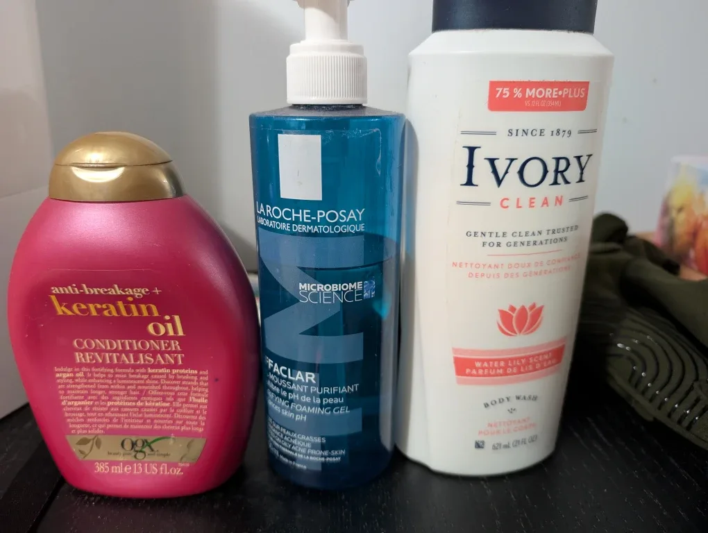 FREE Ivory body wash, LRP face wash and OGx conditioner