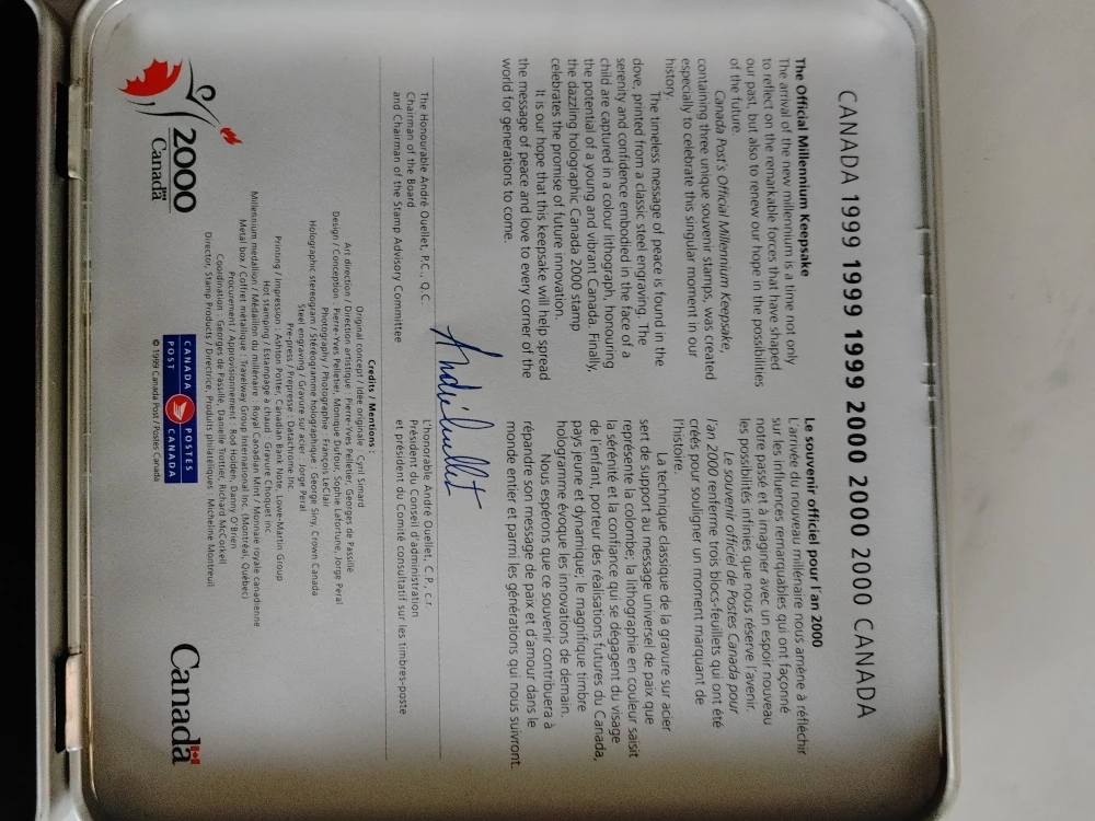 Canada 2000 Millennium Keepsake - Stamps and Coin - photo 4