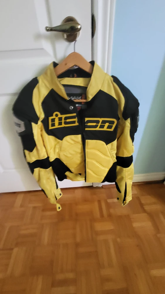 Icon Motorcycle Jacket - Yellow & Black - photo 3