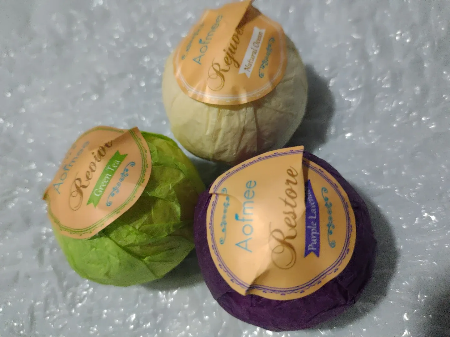 Aofmee Bath Bombs - Green Tea, Lavender, Ocean image indicator(2)