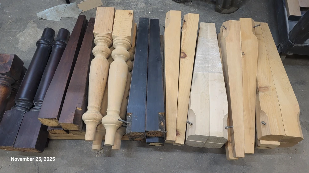 Wood Table with Legs - photo 5