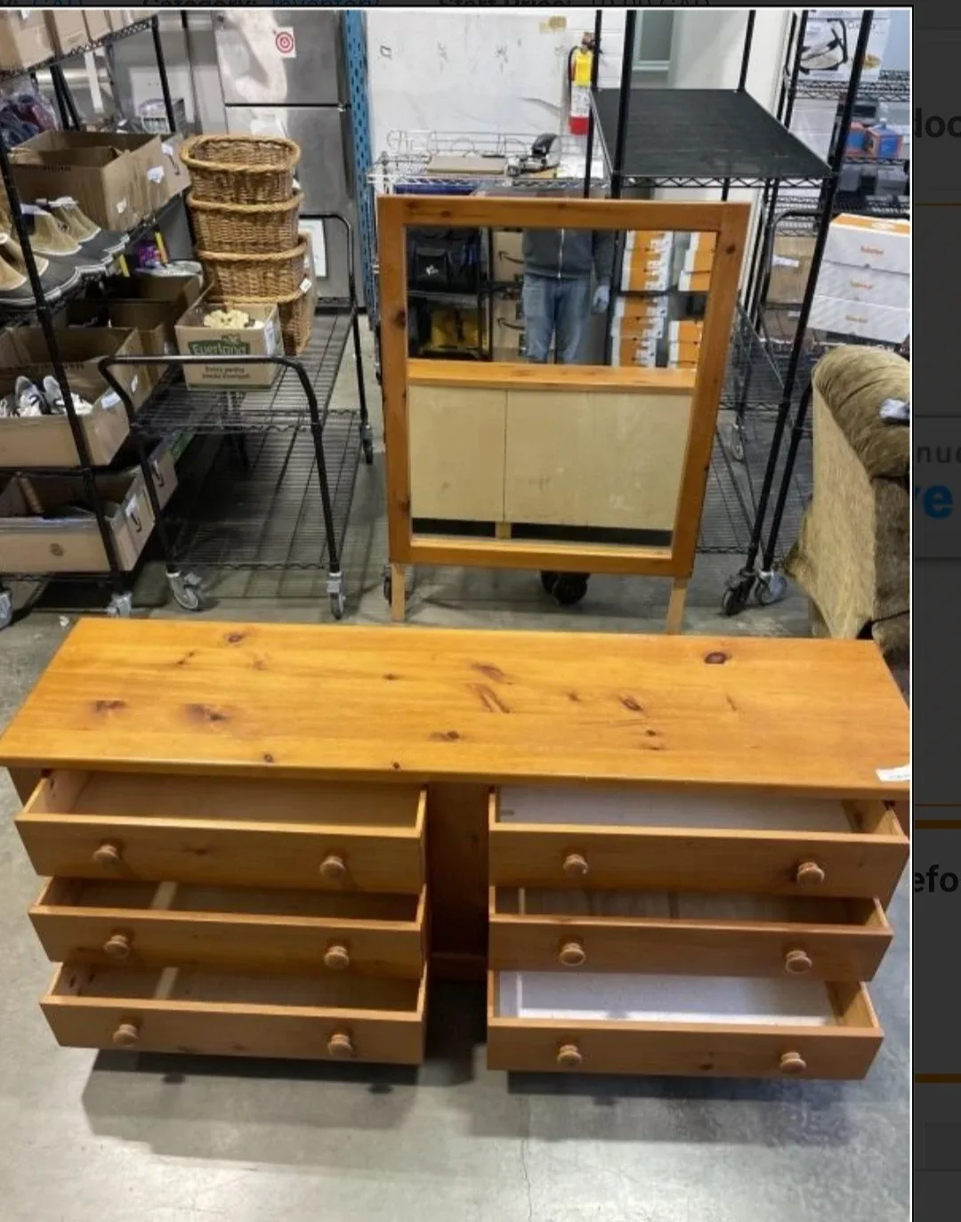 6- DRAWER DRESSER WITH MIRROR image indicator(2)