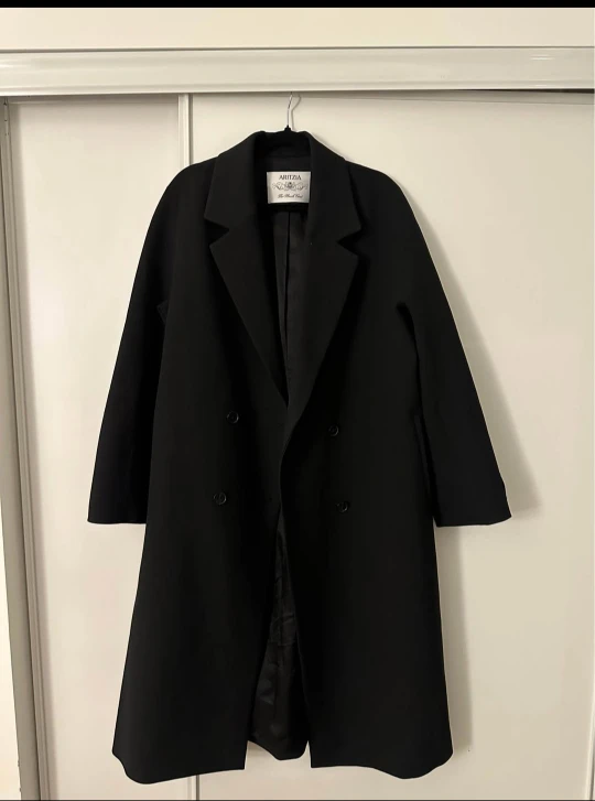 Aritzia The Slouch Coat - (Re)ssential Black - M