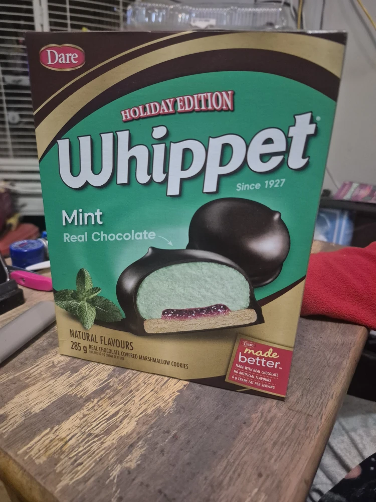 Dare Whippet Mint Holiday Edition Cookies