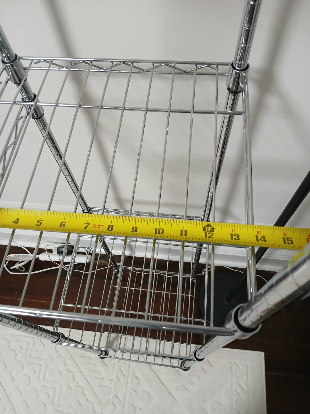 Amazon Basics Hanging Storage Organizer, Chrome - photo 3