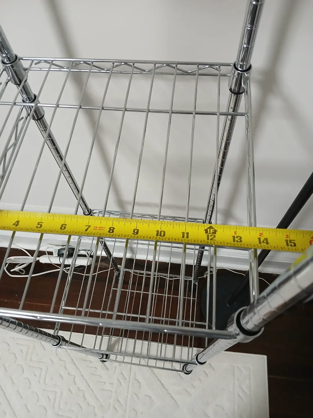 Amazon Basics Hanging Storage Organizer, Chrome image indicator(3)