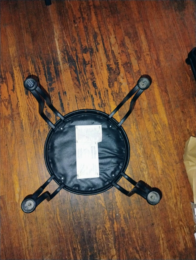Black Vanity Stool - photo 2