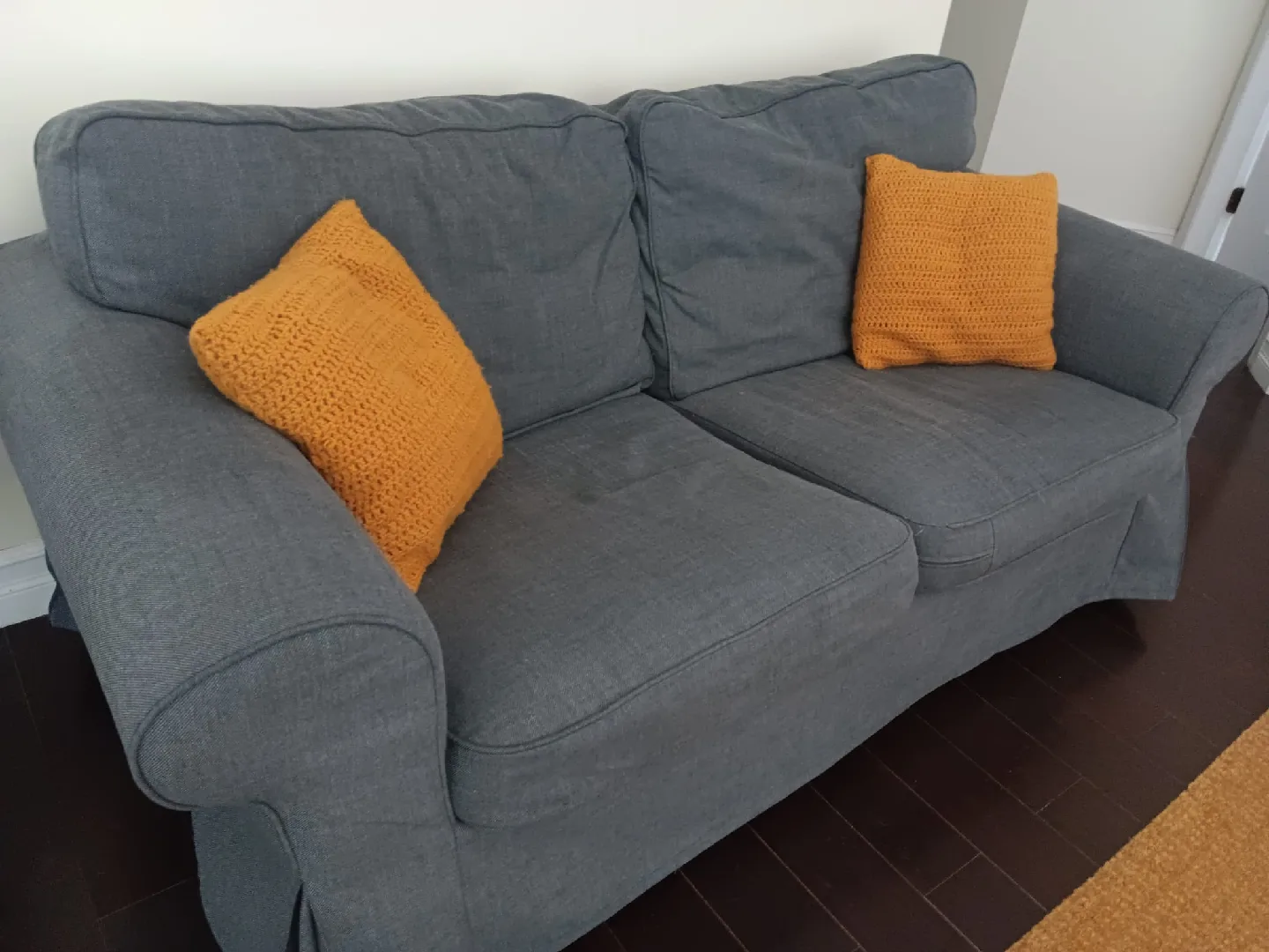 Grey Loveseat Sofa 🥕 image indicator(2)